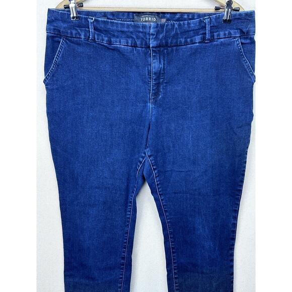 Torrid Premium Trouser Ankle Skinny Jeans Womens Size 20R Dark Wash - Picture 2 of 16